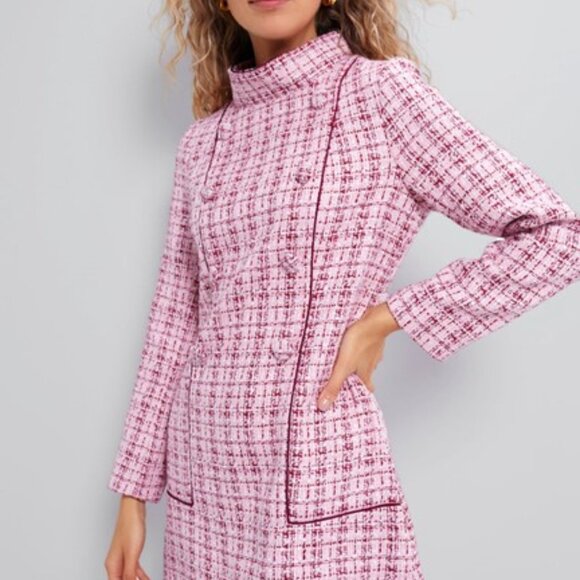 Tuckernuck Rhubarb Tweed Radziwill Dress - Picture 2 of 8